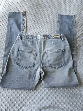 Vintage Chloé Light Wash Zip Ankle Skinny Jeans FR 40 Fits US 4/6